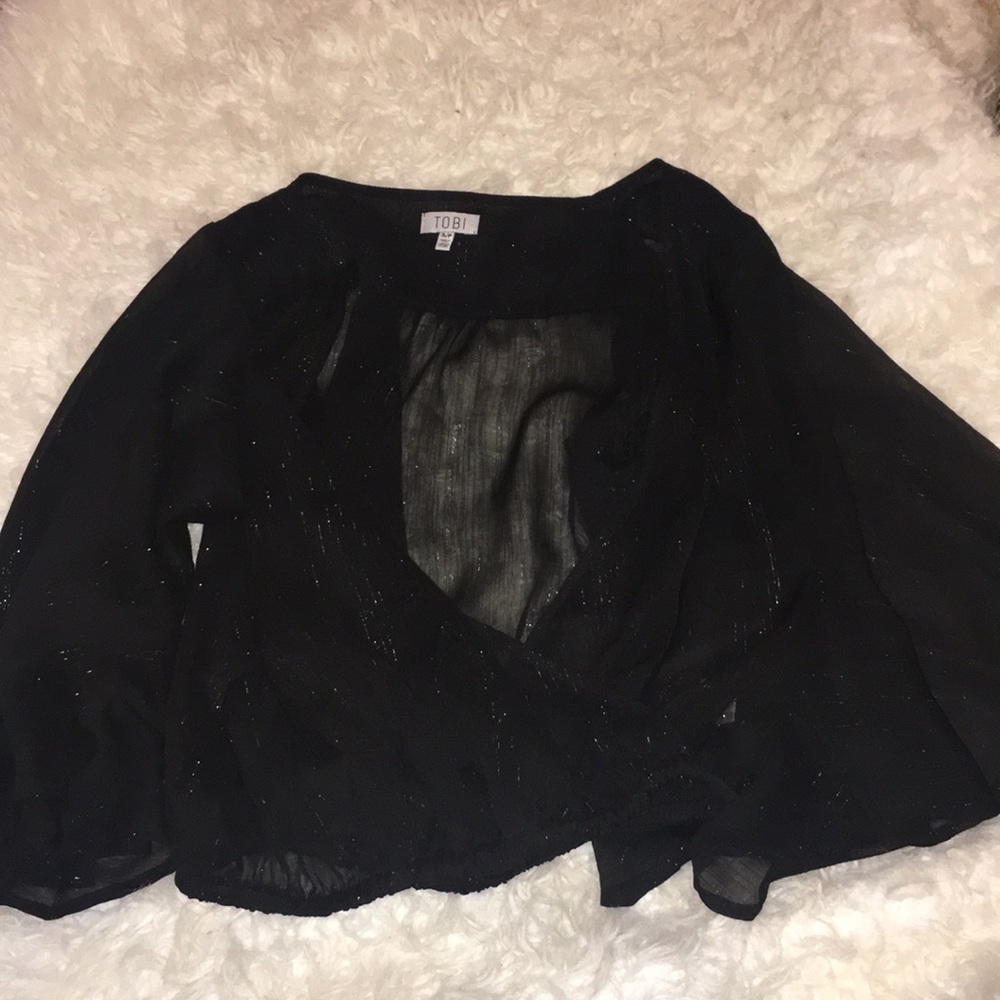 NEW Tobi black open shirt